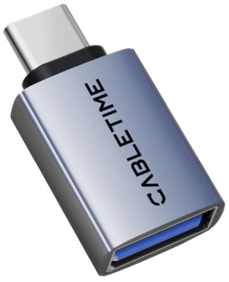 CABLETIME αντάπτορας USB-C σε USB CT-CMAF10-AG, 10Gbps, γκρι