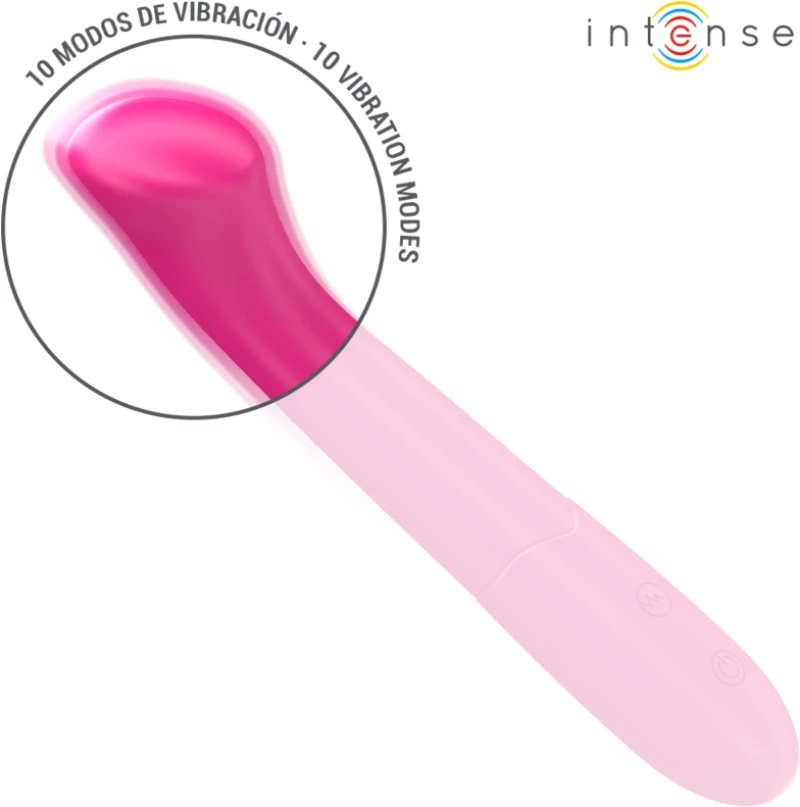 INTENSE - PATY VIBRATOR 19 CM FLEXIBLE 10 VIBRATIONS MODEL 2 - ( Κωδικός Προϊόντος : D-242087 )