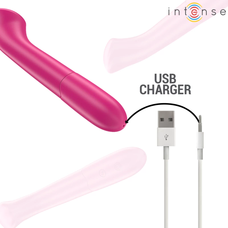INTENSE - PATY VIBRATOR 19 CM FLEXIBLE 10 VIBRATIONS MODEL 2 - ( Κωδικός Προϊόντος : D-242087 )
