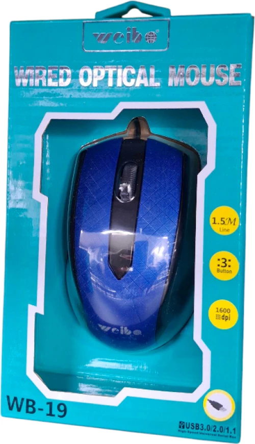 Ενσύρματο ποντίκι Η/Υ - WB19 - Weibo - 651909 - Blue