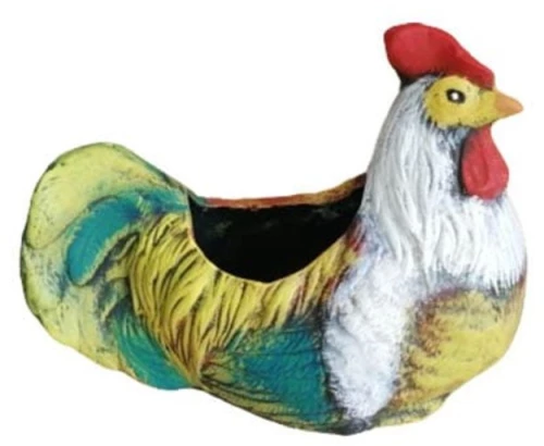 Κεραμική Κότα Καθιστή Πολύχρωμη 20cm×26,50cm