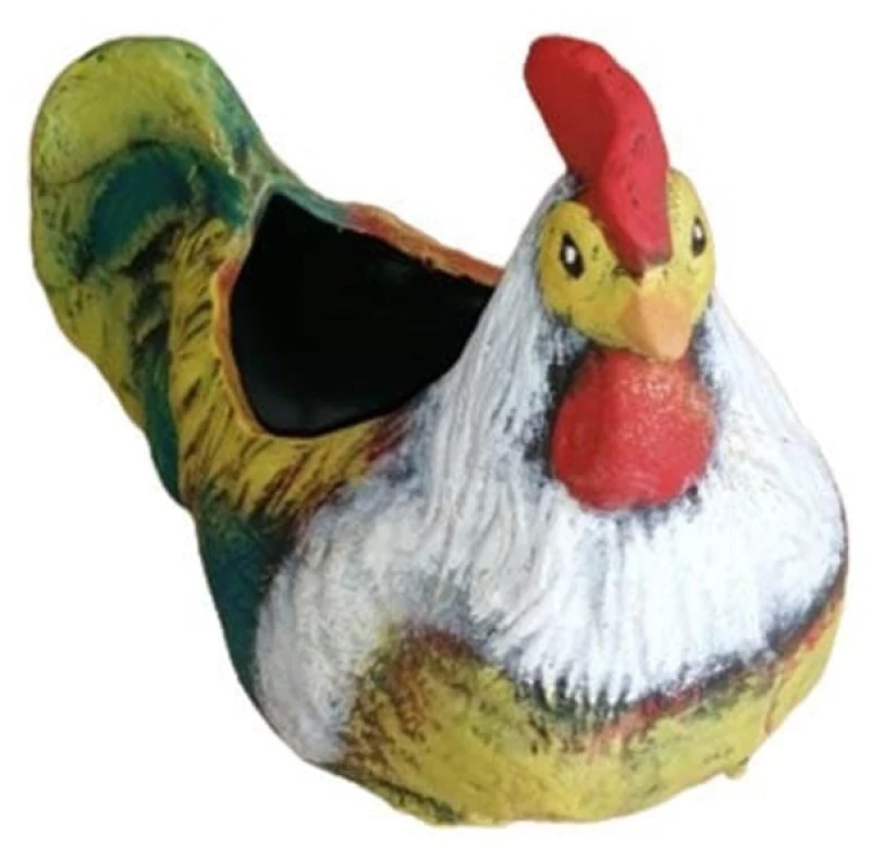 Κεραμική Κότα Καθιστή Πολύχρωμη 20cm×26,50cm