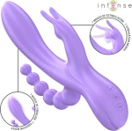 INTENSE - MIKO TRIPLE VIBRATOR RABBIT & STIMULATOR & ANAL 7 VIBRATIONS PURPLE - ( Κωδικός Προϊόντος : D-242085 )