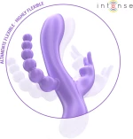 INTENSE - MIKO TRIPLE VIBRATOR RABBIT & STIMULATOR & ANAL 7 VIBRATIONS PURPLE - ( Κωδικός Προϊόντος : D-242085 )
