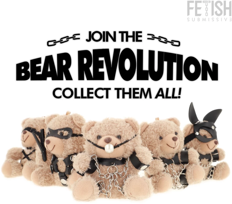 FETISH SUBMISSIVE - FOZZIE TEDDY BEAR BDSM MODEL 3 - ( Κωδικός Προϊόντος : D-242103 )