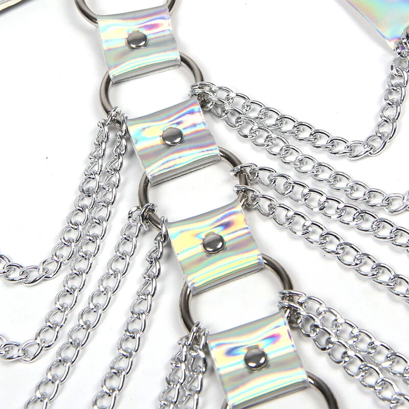 SUBBLIME - 953737 CHEST HARNESS WITH RINGS AND CHAINS SILVER - ( Κωδικός Προϊόντος : D-242146 )