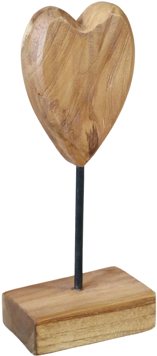 Ξύλινο διακοσμητικό καρδιά Υ36xM17xΠ12εκ