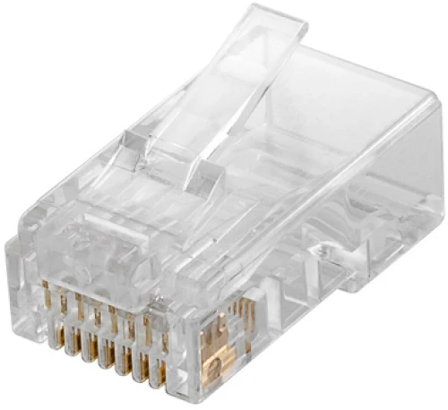 GOOBAY βύσμα RJ45 72500, CAT 5e UTP, διάφανο, 10τμχ