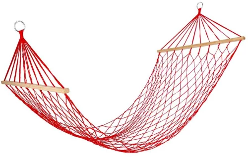 Muhler 1008640 Αιώρα Δικτυωτή Rope Hammock Κόκκινη 200x80cm