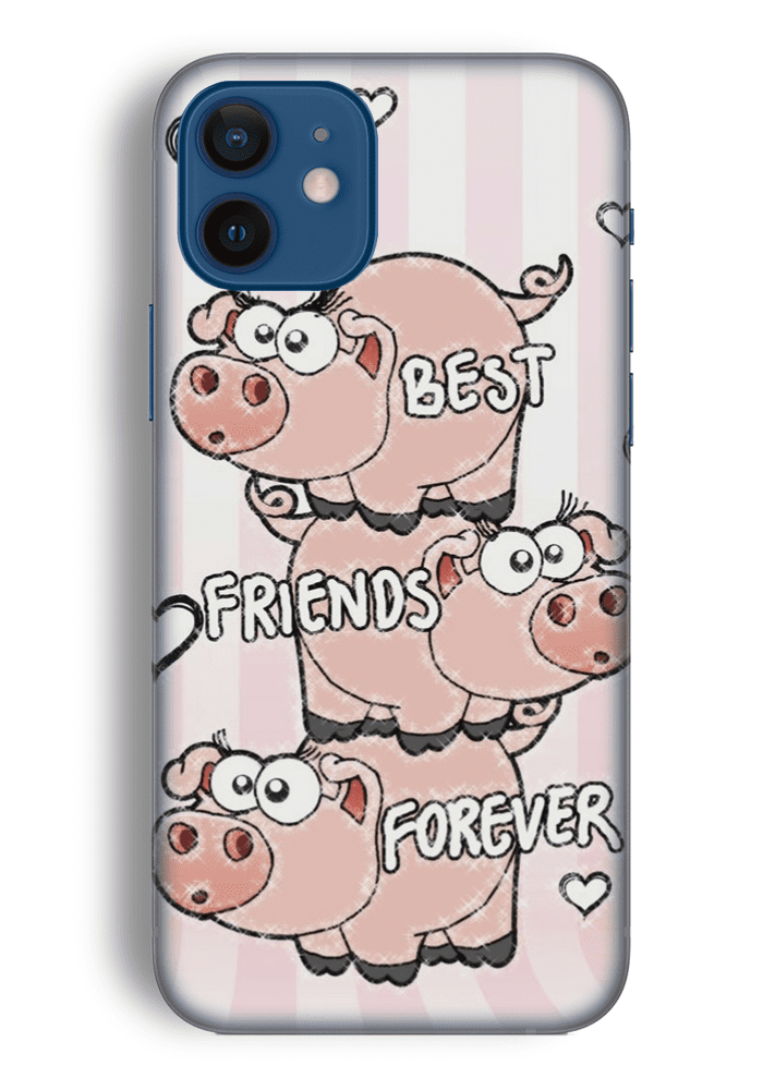 Friends Silicone case Θήκη για Iphone 12 Mini pink