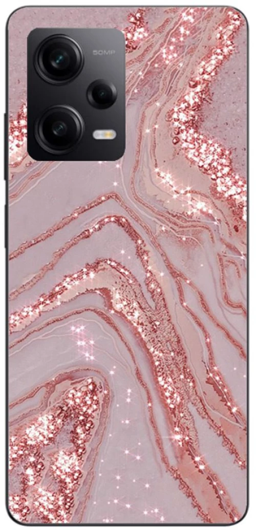 Marble Silicone Case θήκη για Xiaomi Redmi note 12 pink