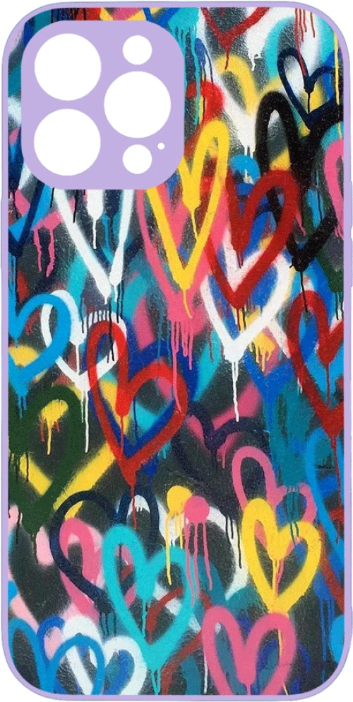 Graffiti Premium Protective Hard Case purple Θήκη για Iphone 11 pro