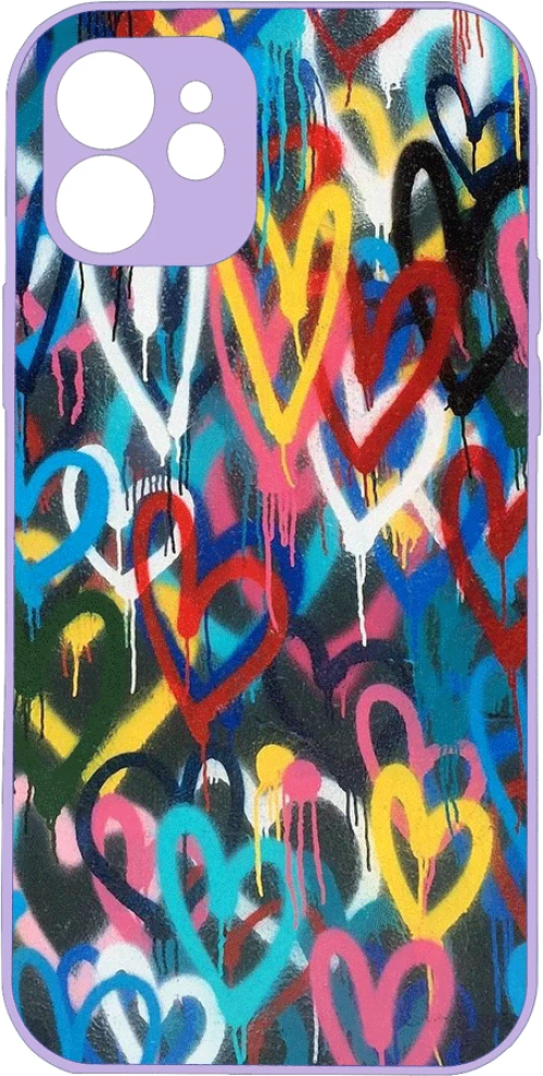 Graffiti Premium Protective Hard Case purple Θήκη για Iphone 11