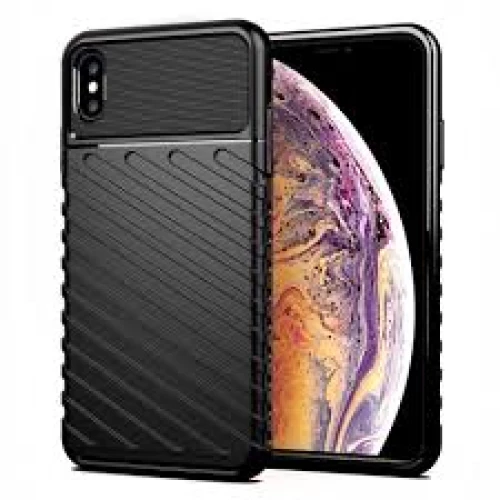 Θήκη Thunder Flexible Tough Rugged Cover TPU Θήκη για iPhone XS / iPhone X black