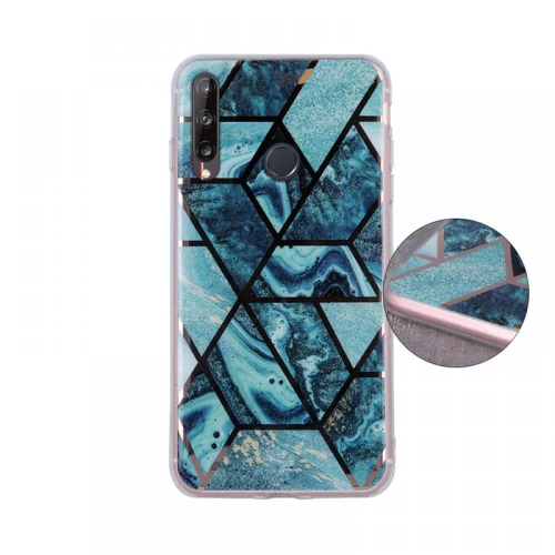 Geometric Marmur Case Θήκη για Huawei P Smart 2019 / Honor 10 lite dark blue