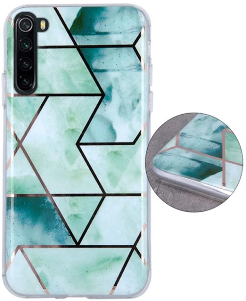 Geometric Marmur Case Θήκη για Xiaomi Redmi Note 8T green