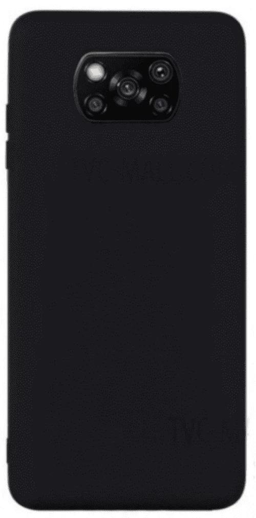 Silicone Case Soft Flexible Rubber Cover Θήκη για Poco X3 NFC Black*