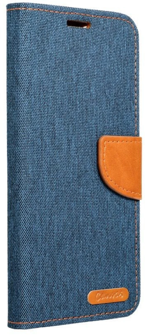 Canvas Book case Θήκη για Samsung A52 5G navy blue