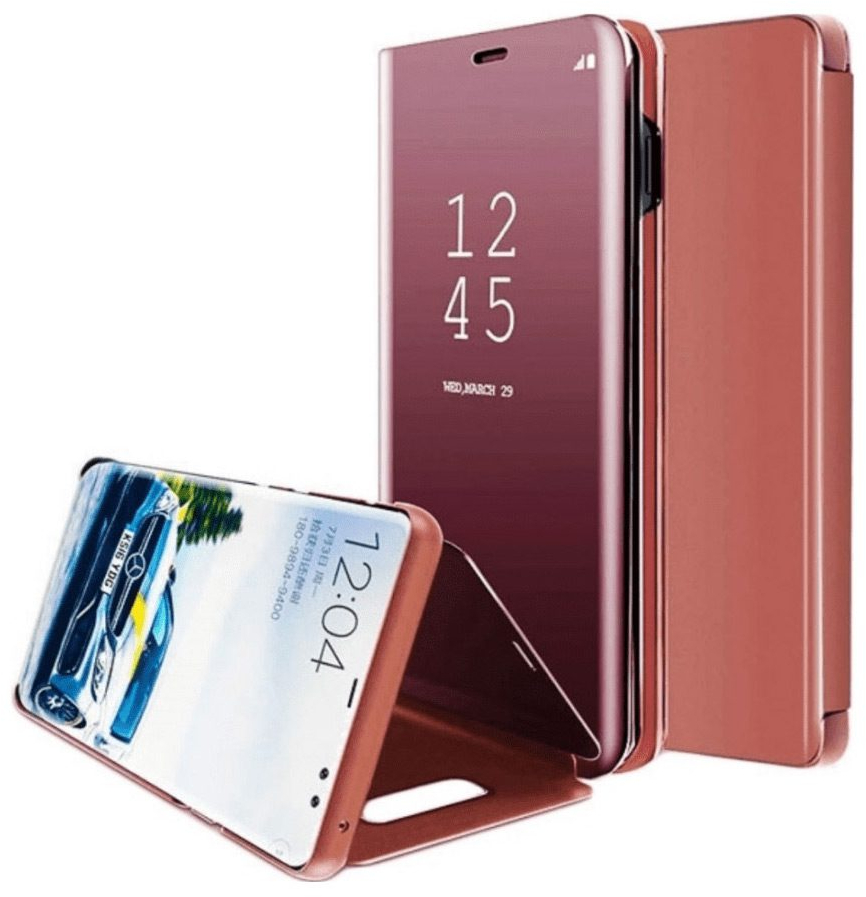 Smart Clear View Θήκη για Samsung A32 5G rose gold