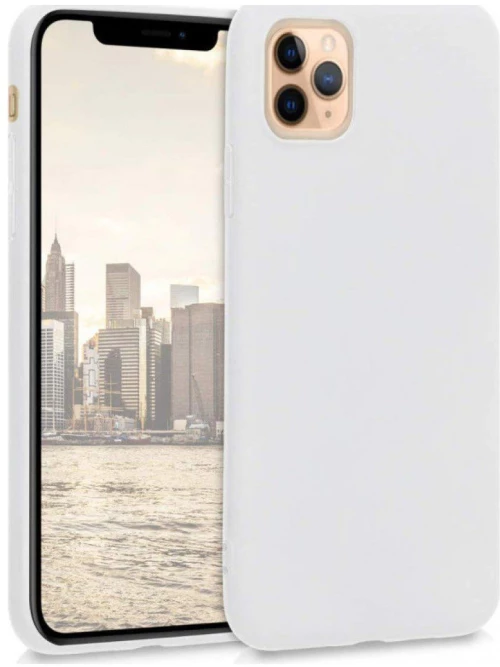 KwMobile Silicone case Θήκη για Iphone 11 Pro white matte