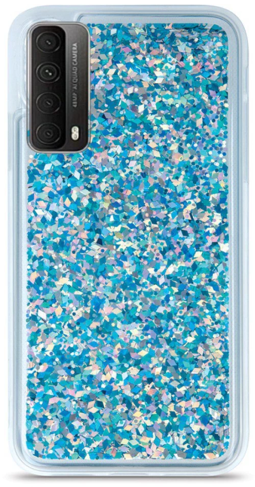 Liquid Sparkle TPU back case Θήκη για Huawei P Smart 2021 blue*