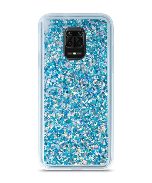Liquid Sparkle TPU back case Θήκη για Xiaomi Redmi Note 9S/9 Pro blue*