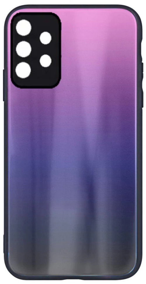 Aurora Glass back case Θήκη για Samsung Galaxy A32 5G pink- black