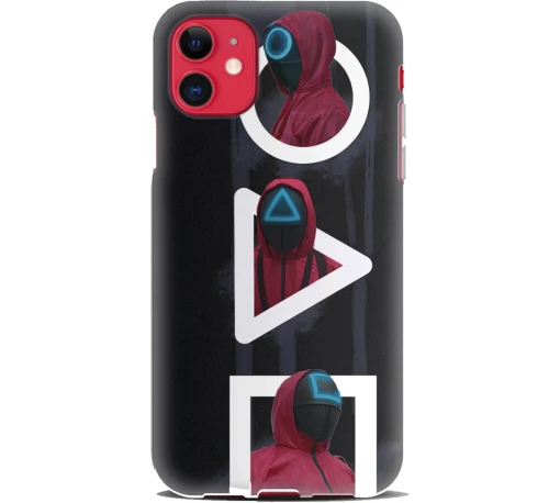 Squid Game 2 Silicone case Θήκη για Iphone 11 black-red