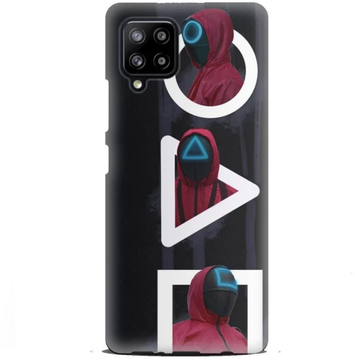 Squid Game 2 Silicone case Θήκη για Samsung Galaxy A12 black-red