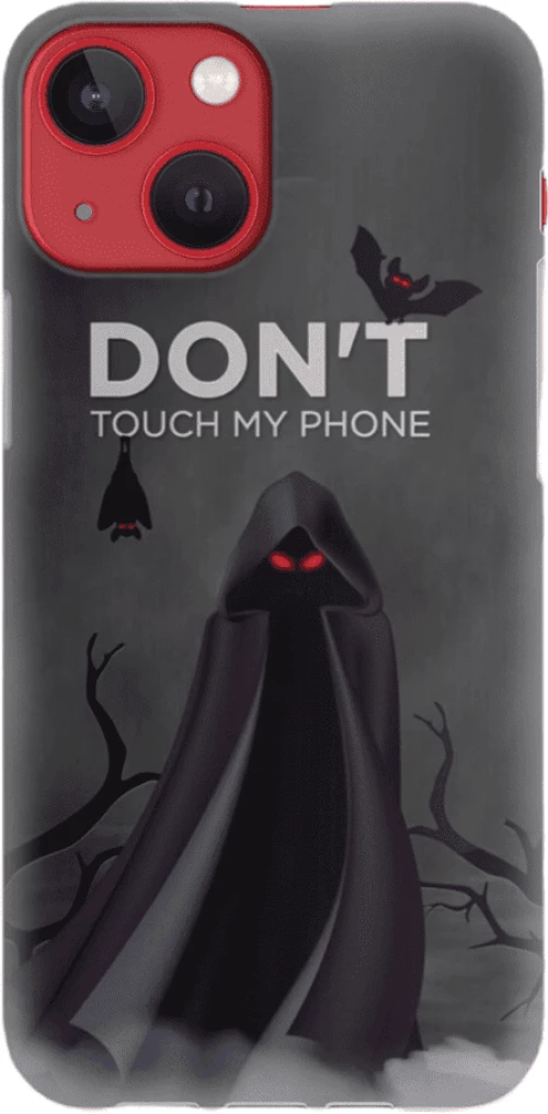 Don't Touch My Phone Silicone case Θήκη για Iphone 13 Mini grey