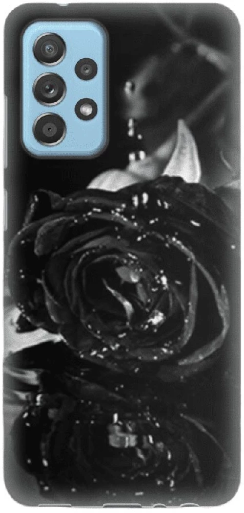 Black Rose Silicone case Θήκη για Samsung Galaxy A32 5G