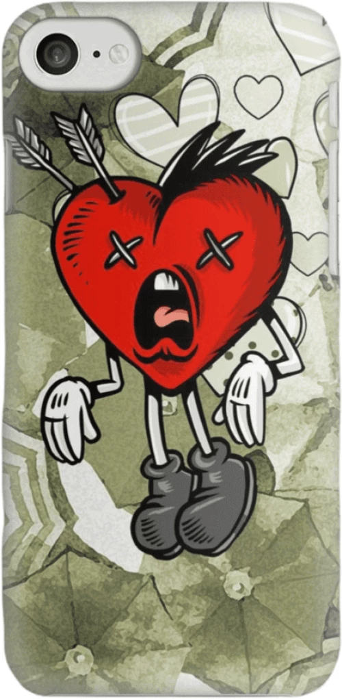 Heart Silicone case Θήκη για Iphone 7 / 8 / SE 2020/SE 2022 red