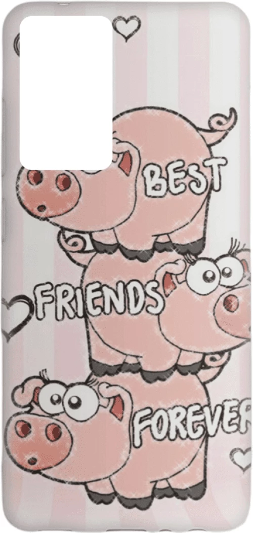 Friends Silicone case Θήκη για Poco M4 Pro 5G pink