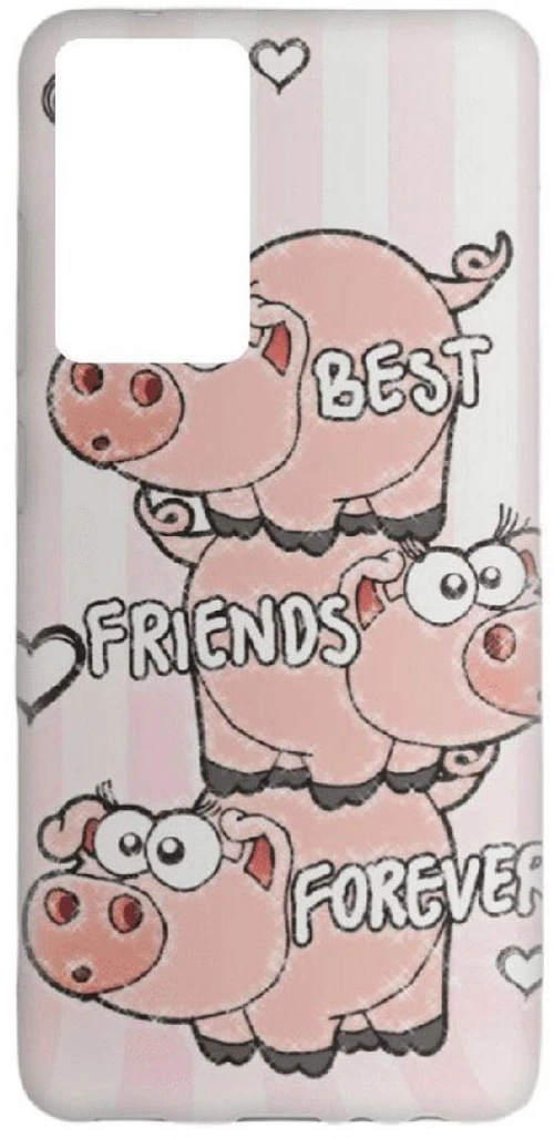 Friends Silicone case Θήκη για Xiaomi Redmi Note 10 5G / Poco M3 Pro 5G pink