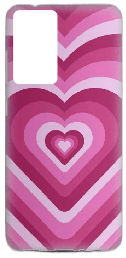 Hearts Silicone case Θήκη για Xiaomi Redmi 10 pink