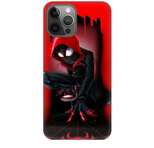 Miles Morales Spiderman Silicone case Θήκη για Iphone 12 Pro Max red