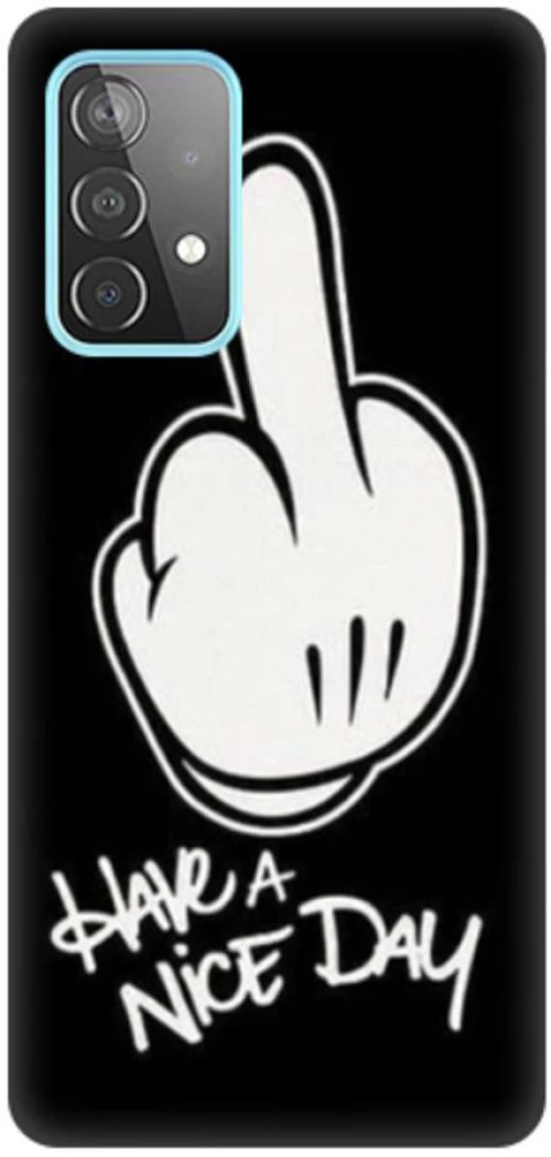 Have A Nice Day Silicone case Θήκη για Samsung Galaxy A53 5G black