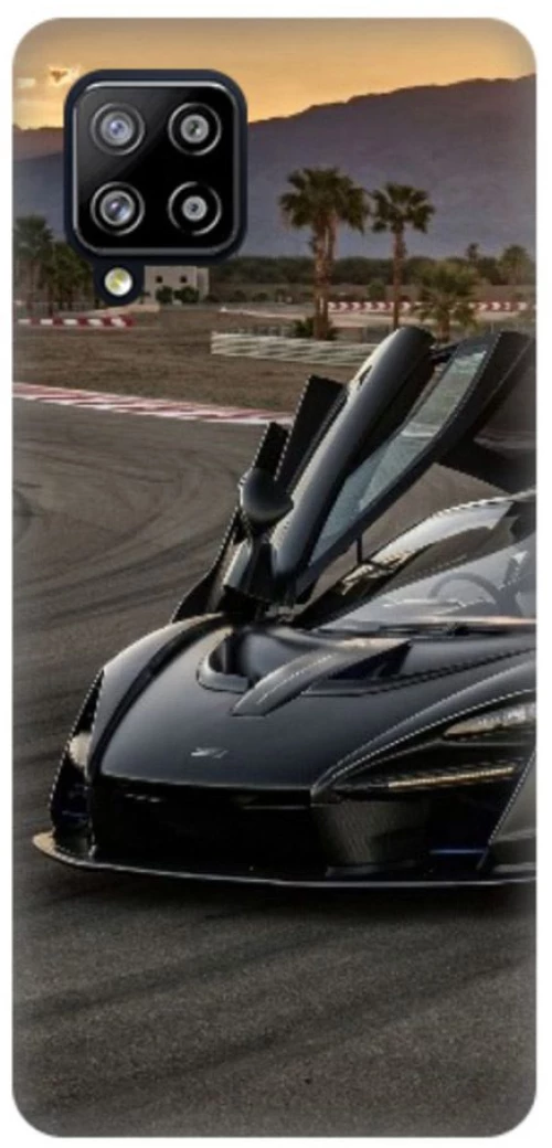 Supercar Silicone case Θήκη για Samsung Galaxy A12 black