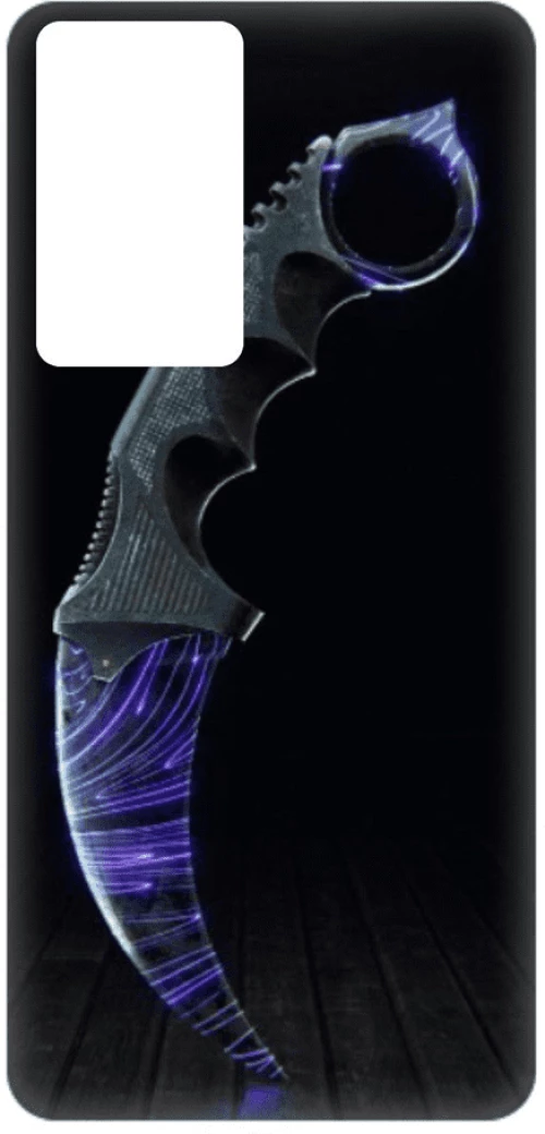 Knife Silicone case Θήκη για Xiaomi Redmi Note 10 Pro black