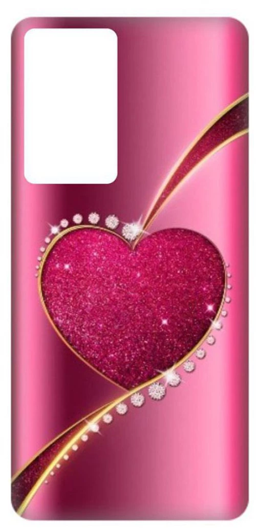 Shining Heart Silicone case Θήκη για Xiaomi Redmi 10 pink