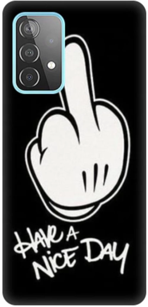 Have A Nice Day Silicone case Θήκη για Samsung Galaxy A32 5G black