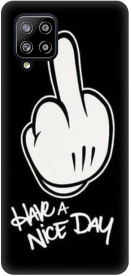 Have A Nice Day Silicone case Θήκη για Samsung Galaxy A22 4G black