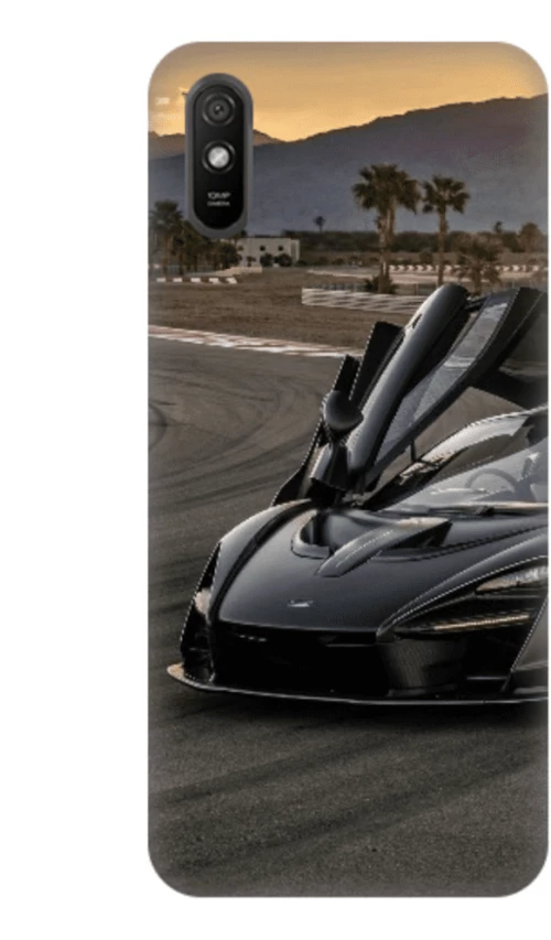 Supercar Silicone case for Xiaomi Redmi 9A black