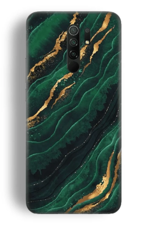 Marble Silicone case Θήκη για Xiaomi Redmi Note 8 Pro green