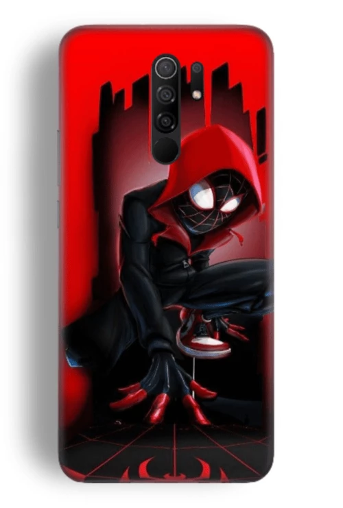 Miles Morales Spiderman Silicone case Θήκη για Xiaomi Redmi Note 8 Pro red