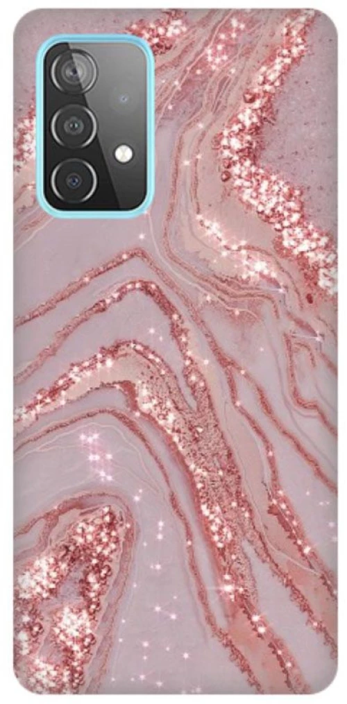 Marble Silicone case Θήκη για Samsung Galaxy A13 4G pink
