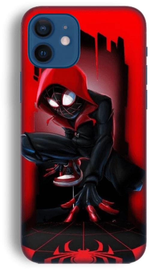 Miles Morales Spiderman Silicone case Θήκη για Iphone 11 red