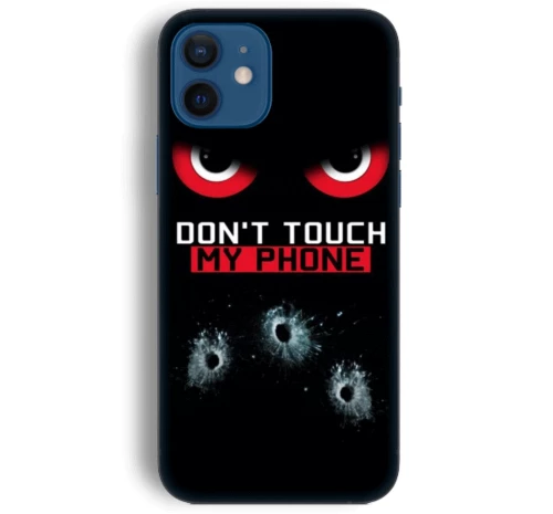 Don't Touch My Phone Silicone case Θήκη για Iphone 11 black