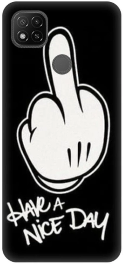 Have A Nice Day Silicone case for Xiaomi Redmi 9C black