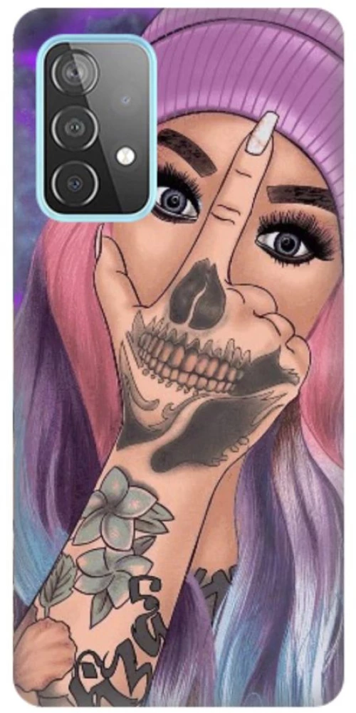 Woman Silicone case Θήκη για Samsung Galaxy A53 5G pink